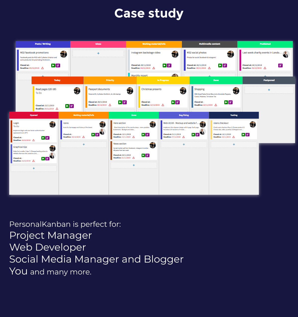 Personal Kanban Board - FireGUI Customizable - 8