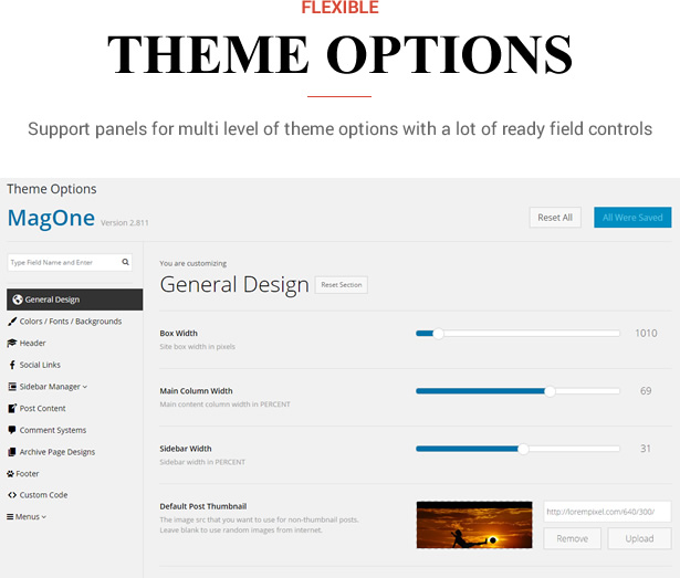 Sneeit Framework Plugin - Back-End for WordPress Themes - Theme Option Panels, Sections, Settings