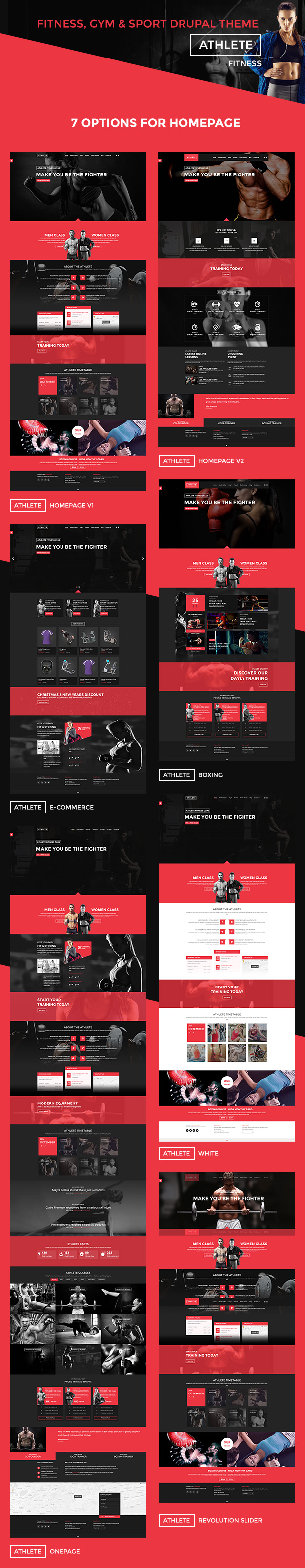 Athlete - Fitness, Gym and Sport Drupal theme - 5