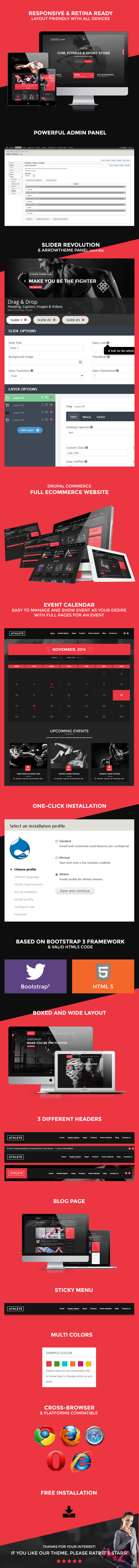 Athlete - Fitness, Gym and Sport Drupal theme - 6