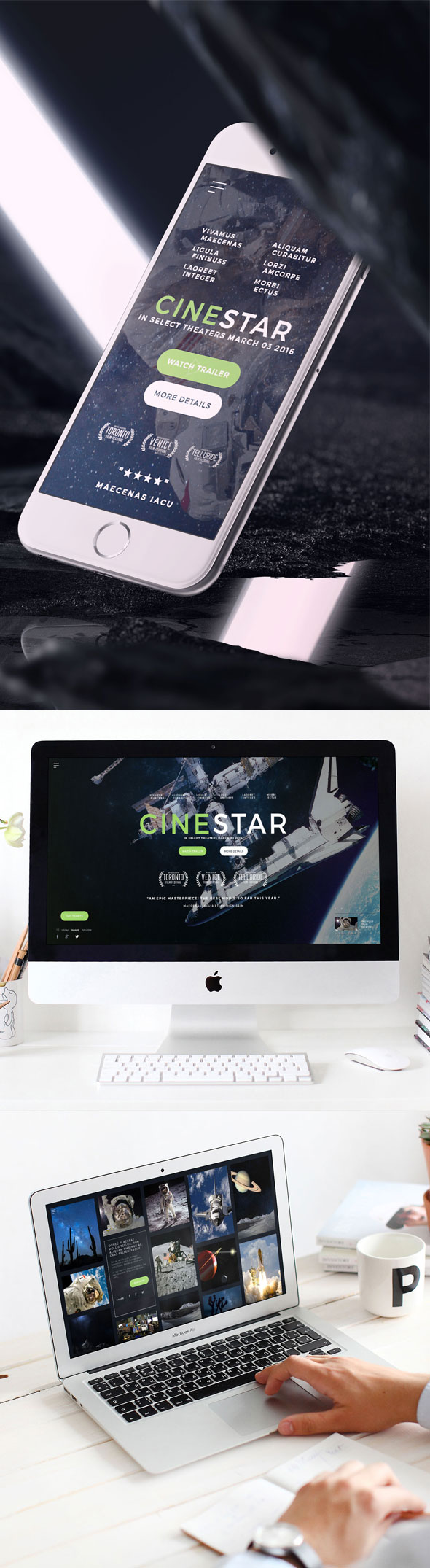 CINESTAR - Film Marketing Responsive Template - 1