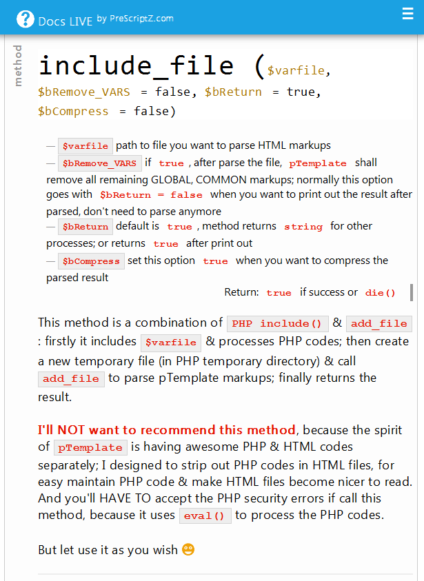 pTemplate: Better PHP Code-HTML Design Separately - 14