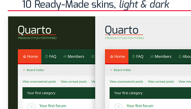 Quarto —phpBB3 Responsive & Retina Ready Theme - 3