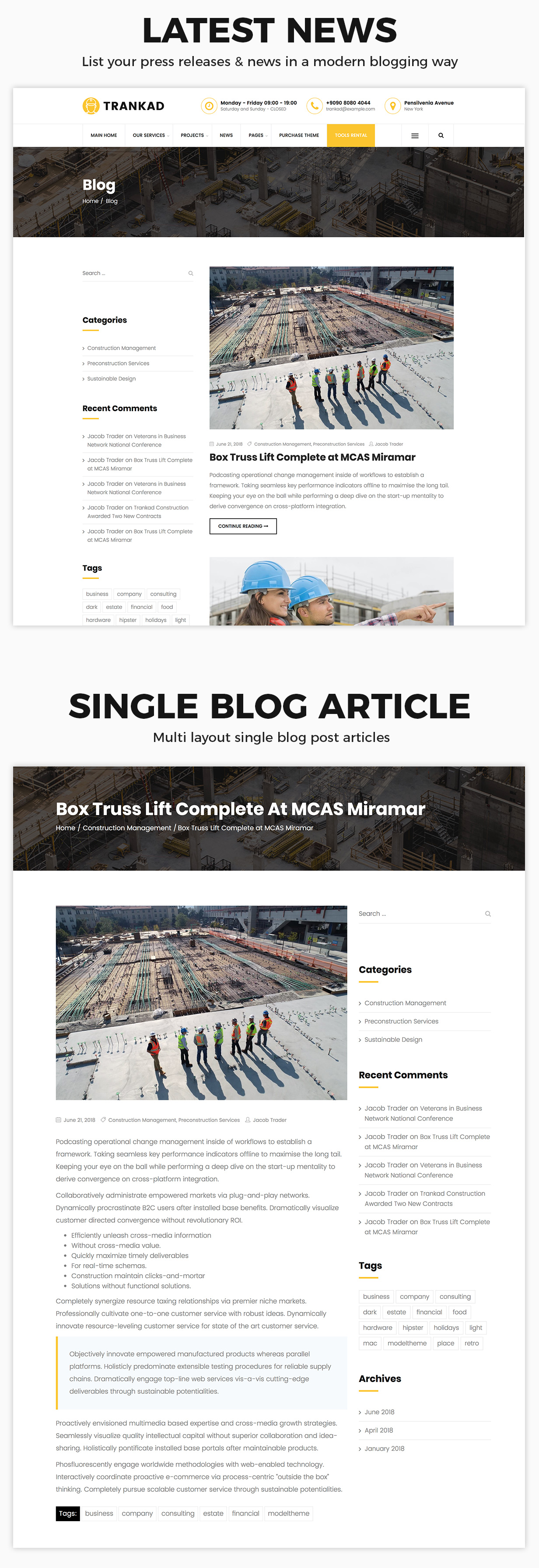 Trankad - Construction WordPress Theme - 9