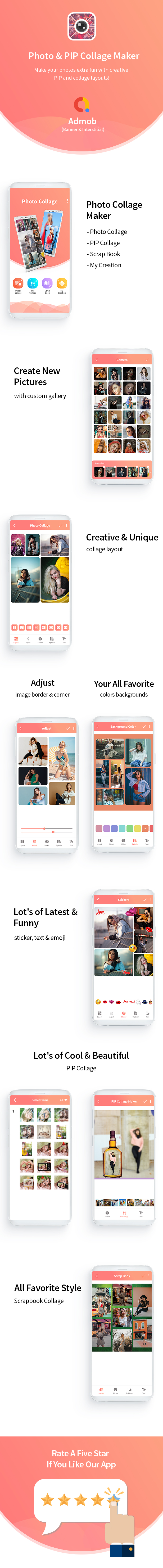 Collage Maker Photo Editor - Android App with Admob - 6