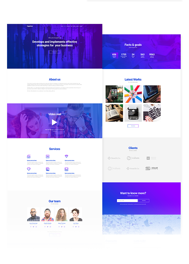 Expertus - Business / Corporate / Company Responsive Muse Template - 2