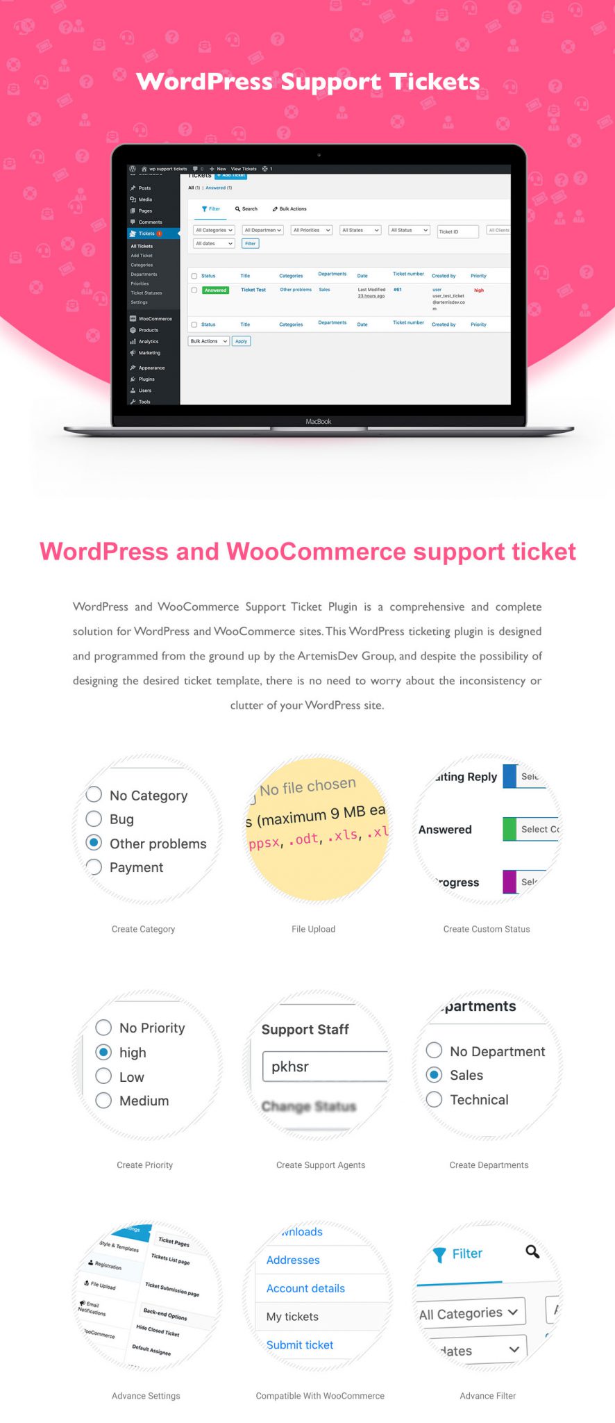 WordPress Support Tickets - 1