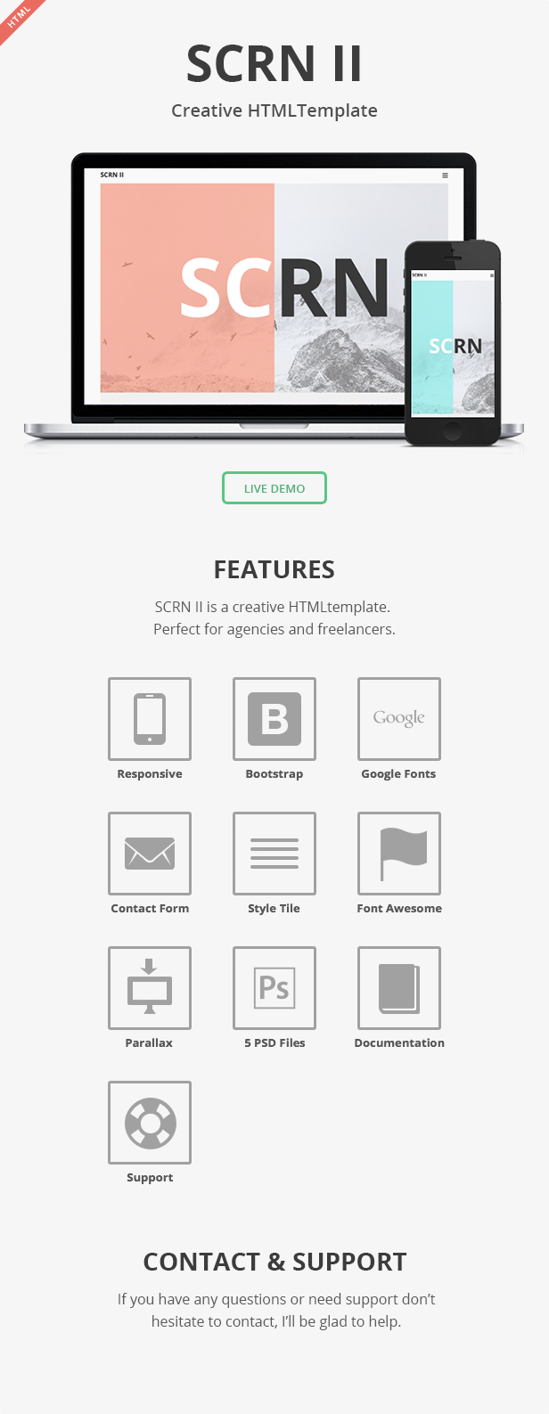 SCRN II - Creative HTML Template - 4