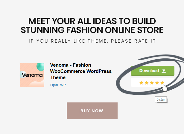 Venoma Powerful Fashion Shopping WordPress WordPress Theme