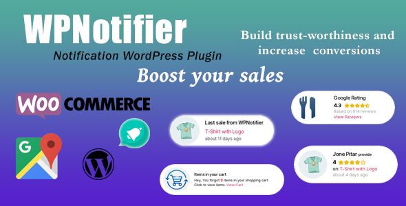 WPNotifier - Notification WordPress Marketing Plugin For Visitors Attention and Social Proof - 1