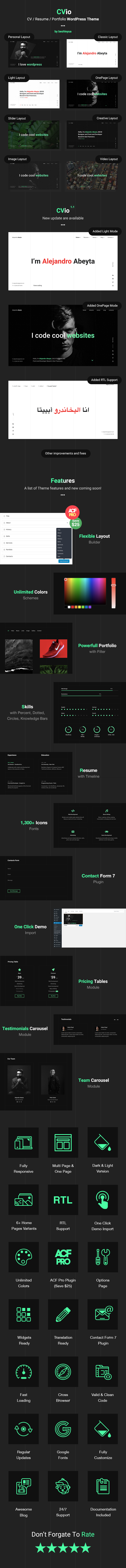 CV Resume WordPress Theme