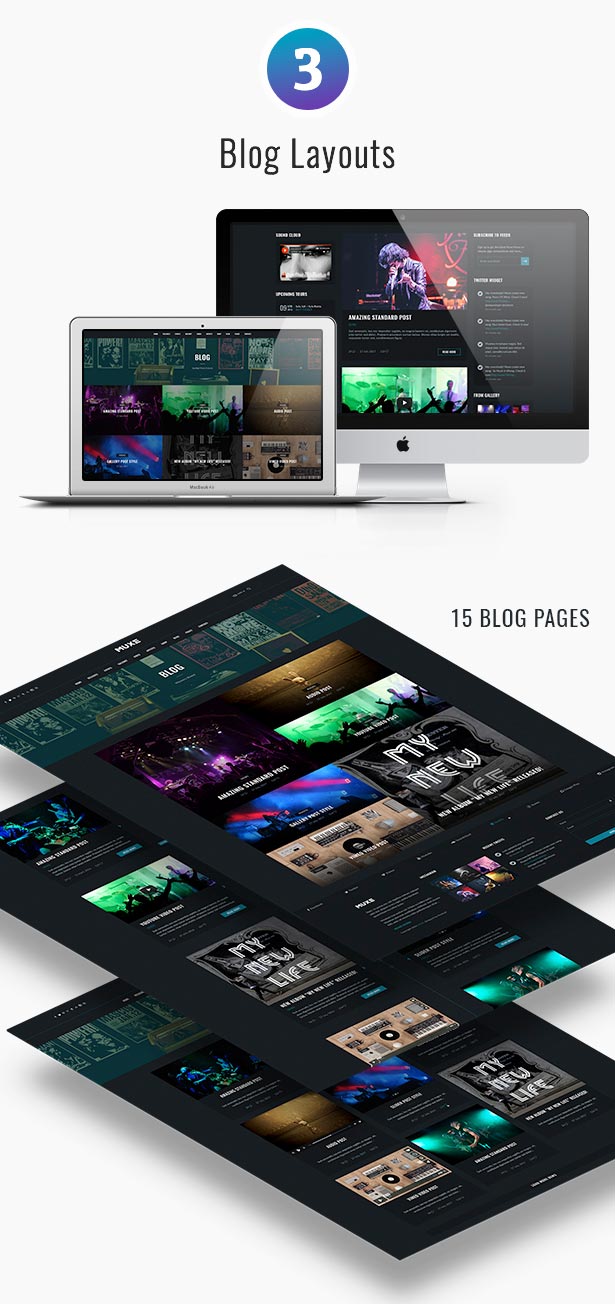 MUXE – Media oriented Musical PSD Template - 5