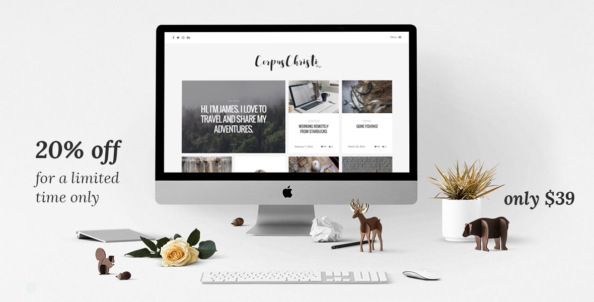 CorpusChristi - Modern Blog WordPress Theme - 1