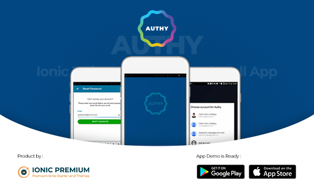 Authy - Ionic Firebase Social Authentication Full App