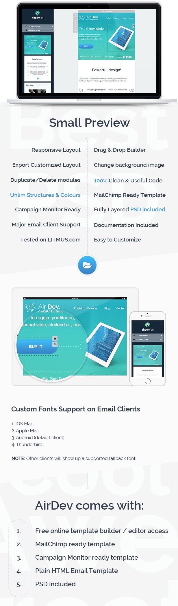 AirDev- Corporate Email Template + Builder Access - 7