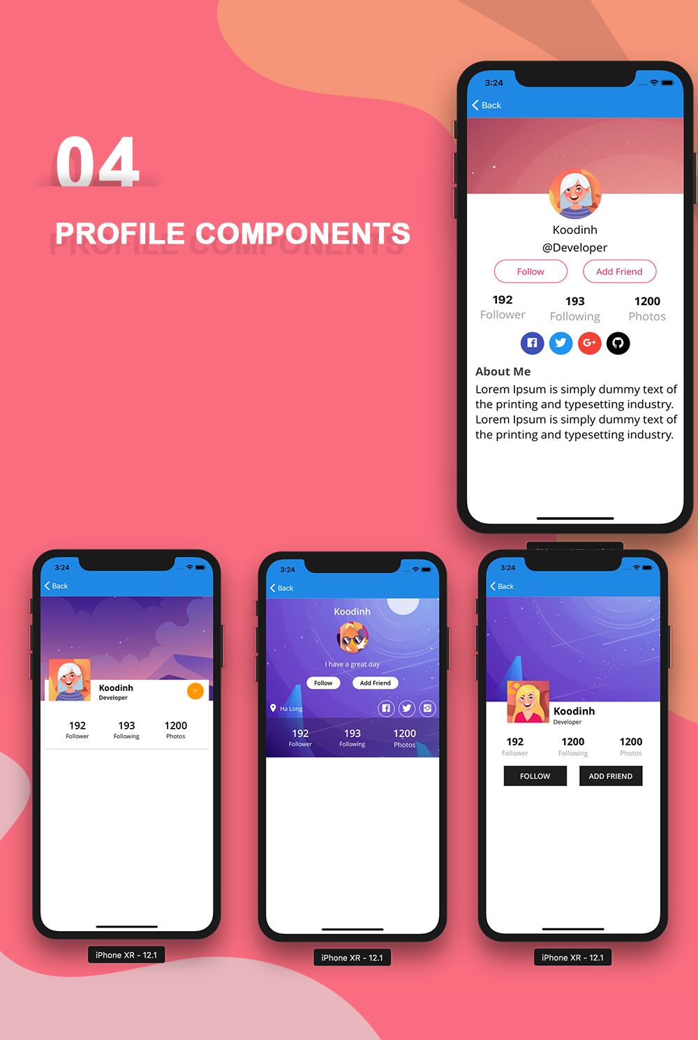 Phoenix - Full multipurpose React-Native Application & UI Component - 10