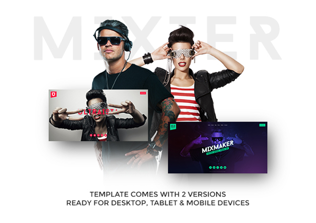 Mixter - Ultimate DJ / Producer / Musician / Band Website Muse Template - 1