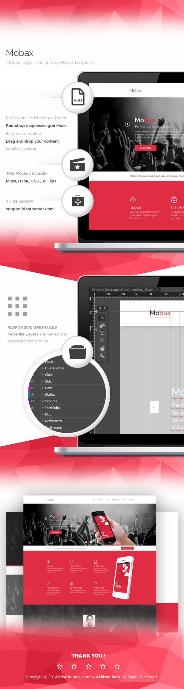 Mobax - App Landing Page Muse Templates - 2