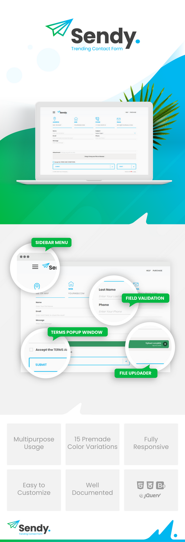 Sendy | Advanced Contact Form - 1