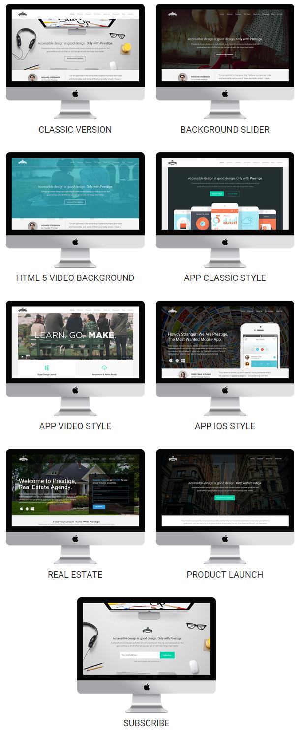 Prestige - Multi Purpose WordPress Landing Pages - 2