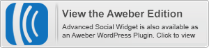 Advanced Social Widget is also available in an Aweber WordPress edition