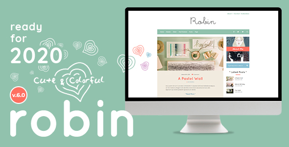 Robin - Cute & Colorful Blog Theme - Personal Blog / Magazine