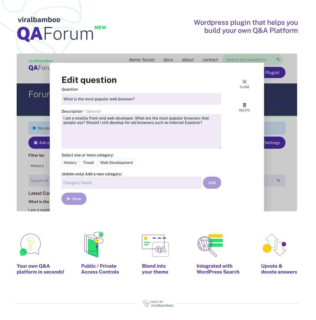 QaForum - WordPress Question & Answers Forum Plugin - 2