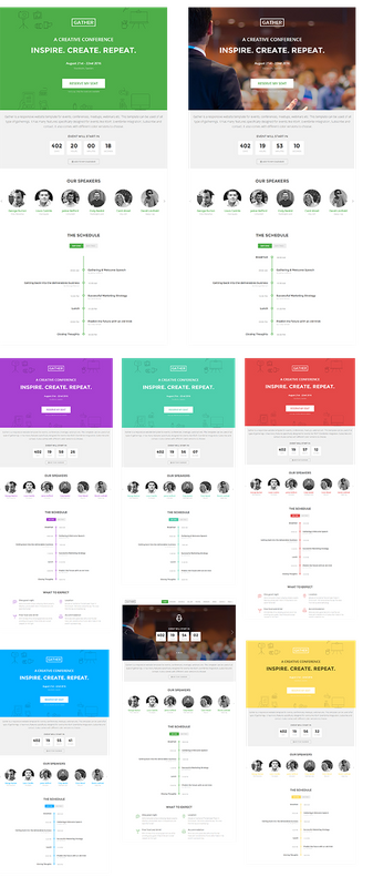 Event Landing Page Template - Gather - 8