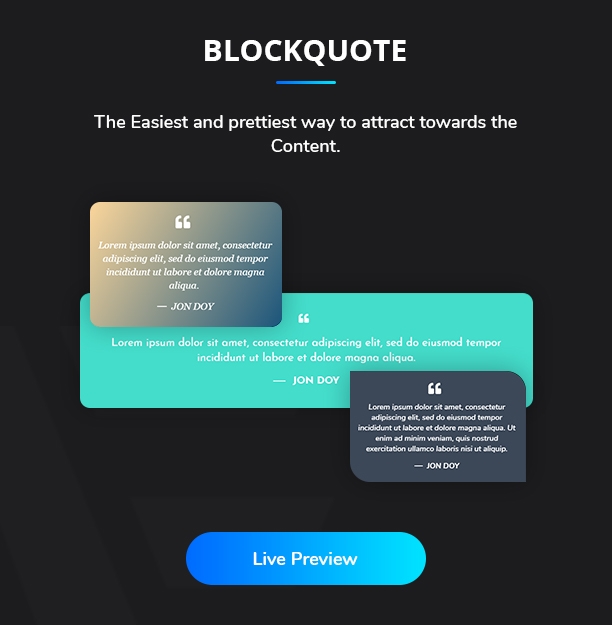 Blockquote Ansh Elements