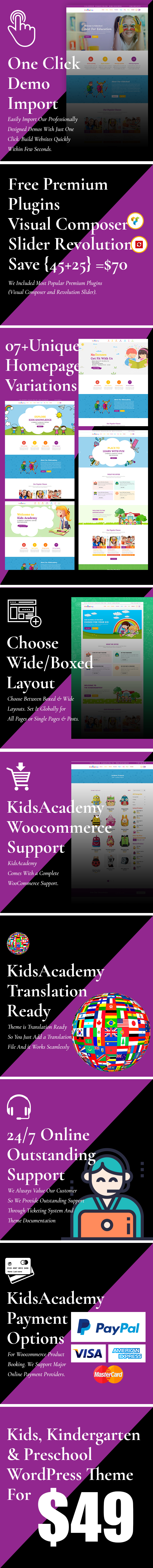 KidsAcademy - Kids, Kindergarten & Preschool WordPress Theme - 2
