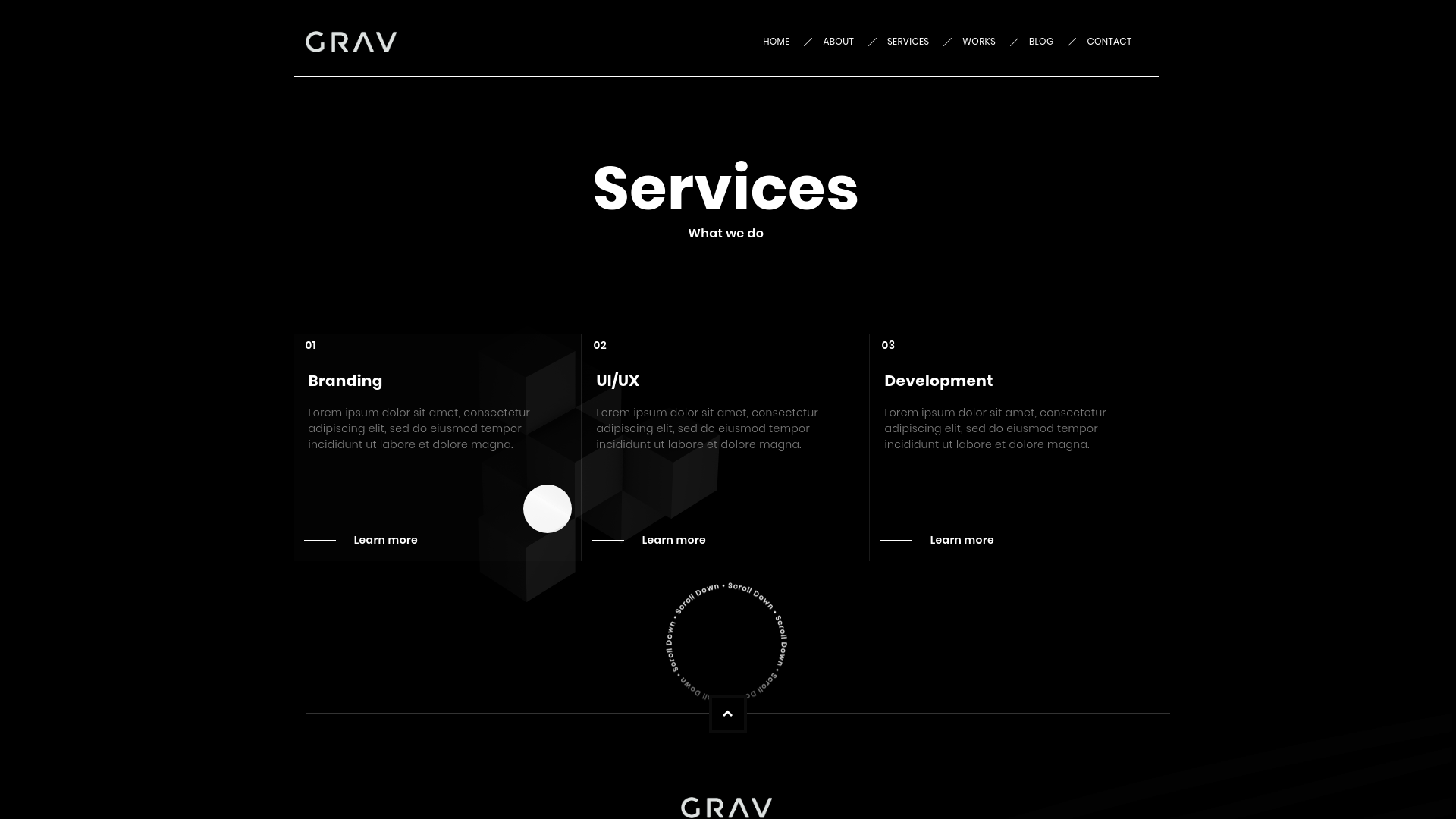 GRAV - Creative Portfolio HTML5 Template - 4