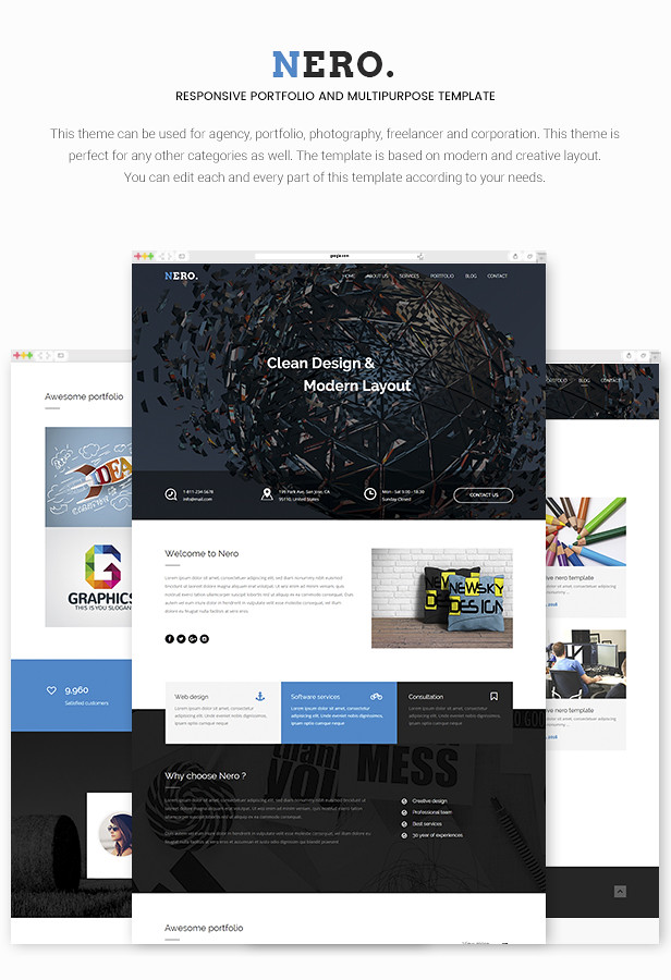 Nero - Responsive Portfolio and Multipurpose Template - 8