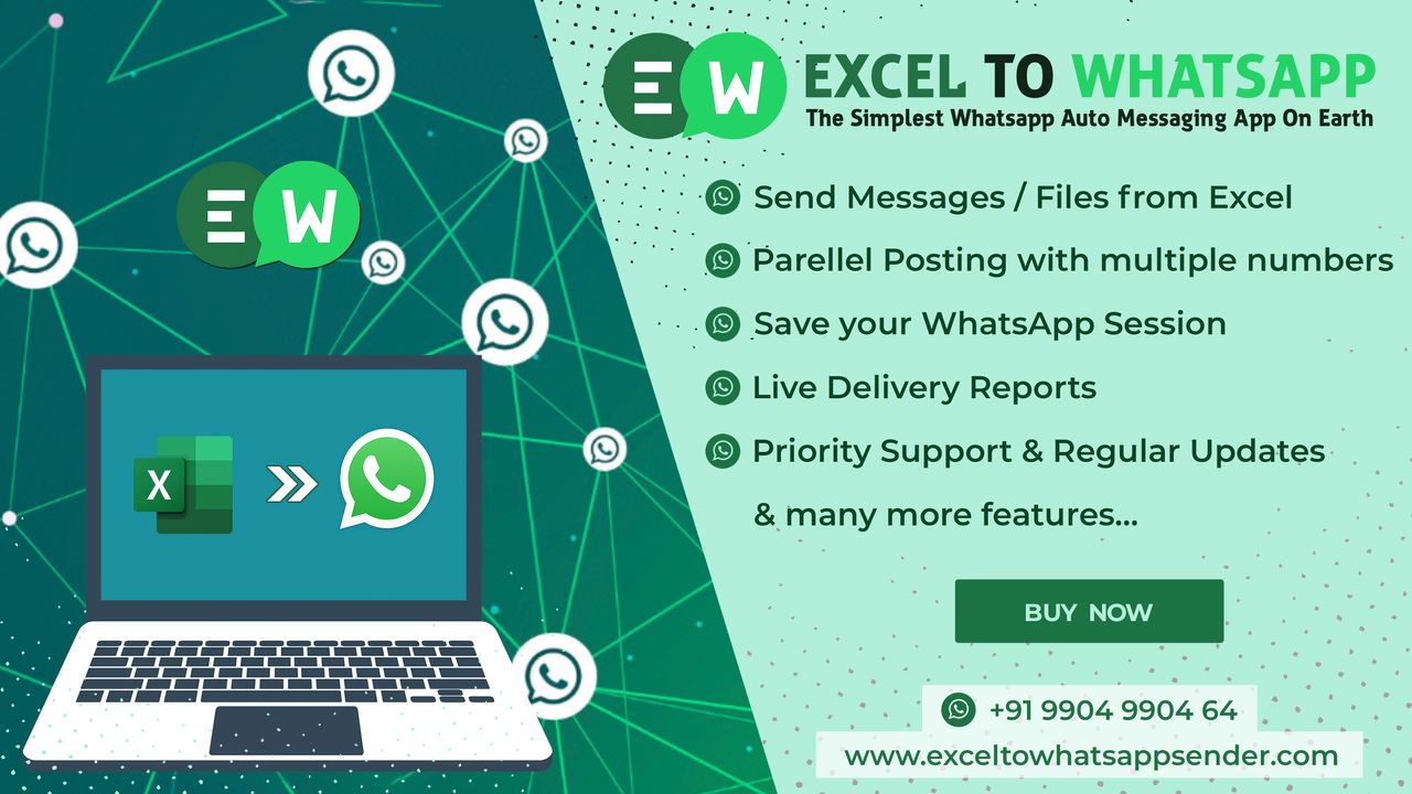 Excel to whatsapp sender Online Video Demo on Youtube
