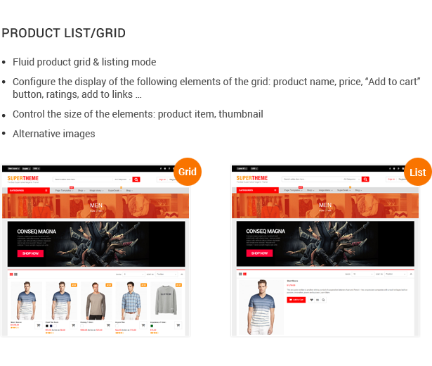 Product List/Grid