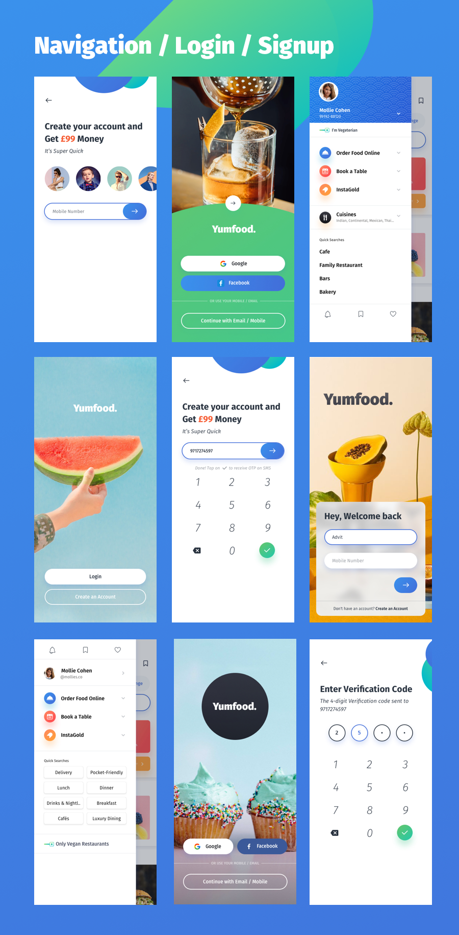 GoFlight Mobile App - UI kit