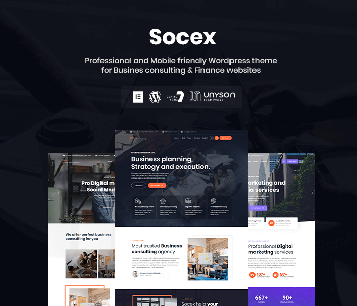 Socex - Business Consulting & Finance WordPress theme - 2