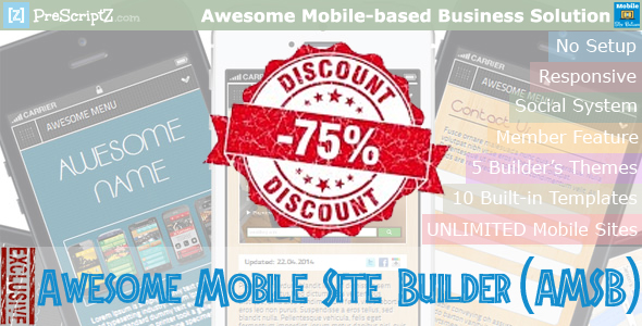 Awesome Mobile Site Builder (AMSB) - Lite - 1