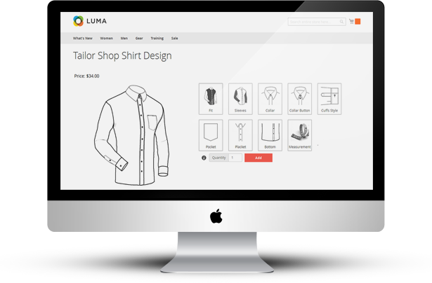 Magento Tailored Shirt Design Online - 12