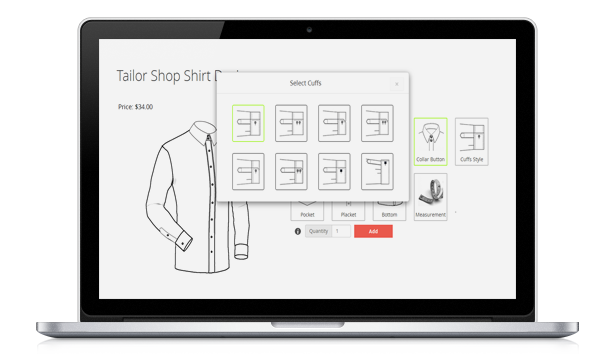 Magento Tailored Shirt Design Online - 16