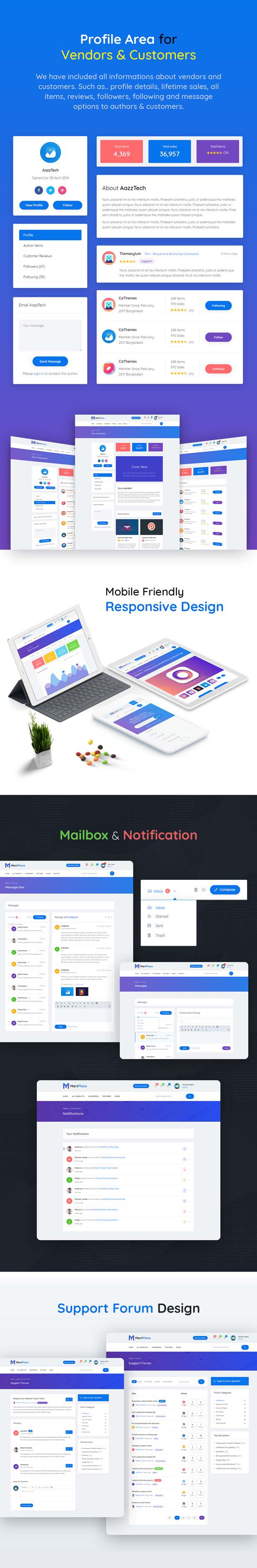 MartPlace - Multipurpose Online Marketplace HTML Template with Dashboard - 6