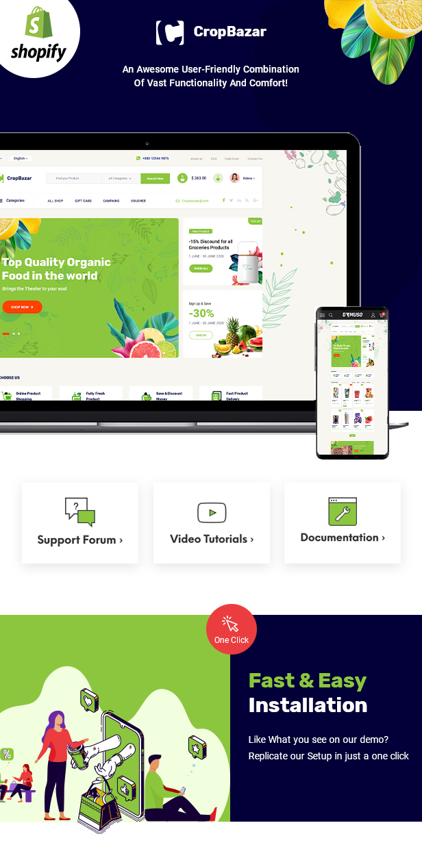 CropBazar PSD Template