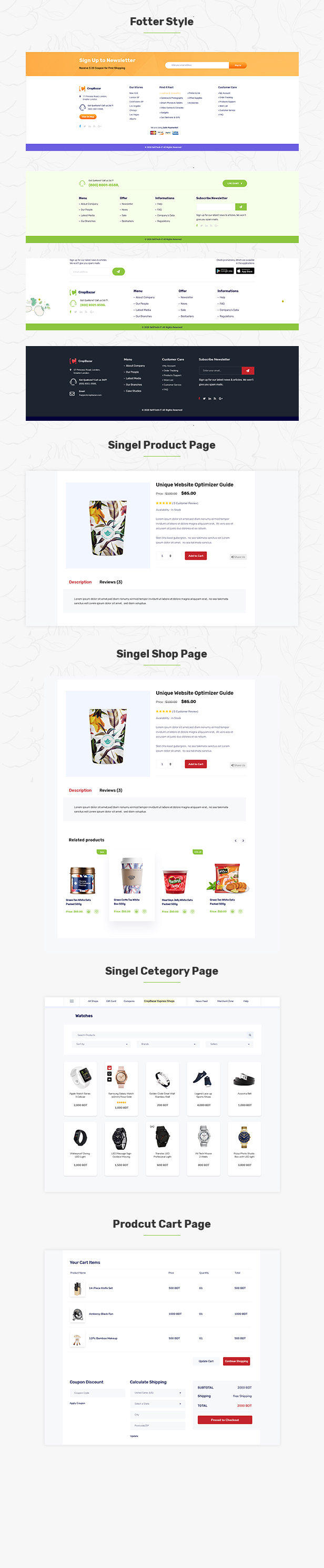 CropBazar PSD Template