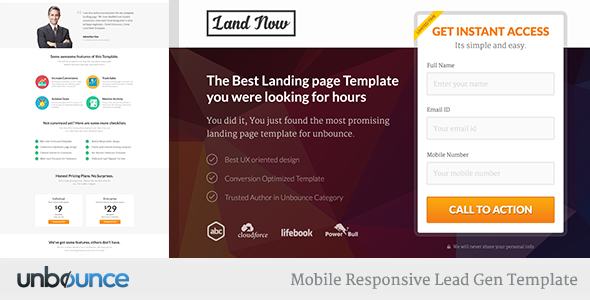 Unbounce Responsive Landing Page Template - Agents - 5