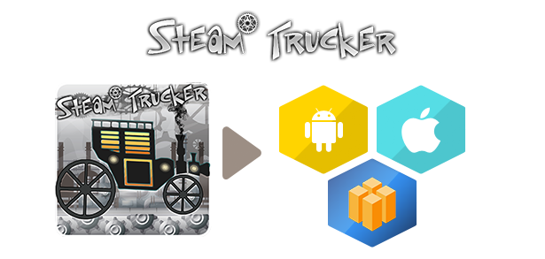 Steam Trucker Game - Android Studio + Tamplate Buildbox - 2