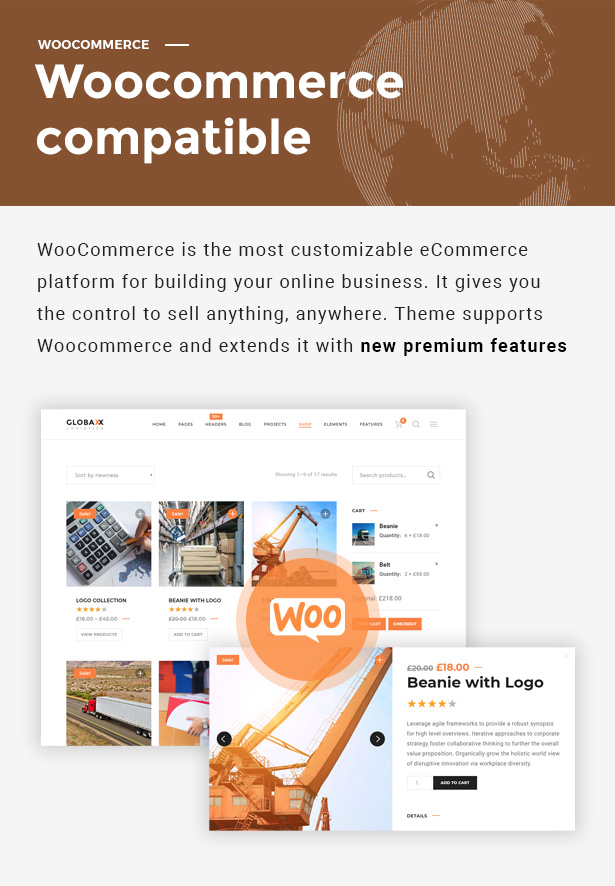 Globax - Logistics WordPress Theme + Woocommerce - 8