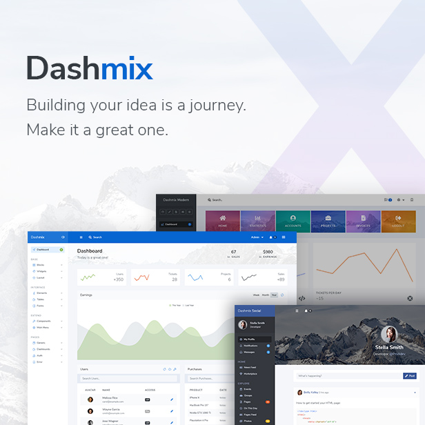 Dashmix - Bootstrap 4 Admin Dashboard Template & Laravel 7 Starter Kit - 6