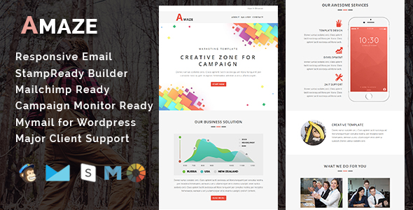 AMAZE - Multipurpose Responsive HTML Landing Page - 1