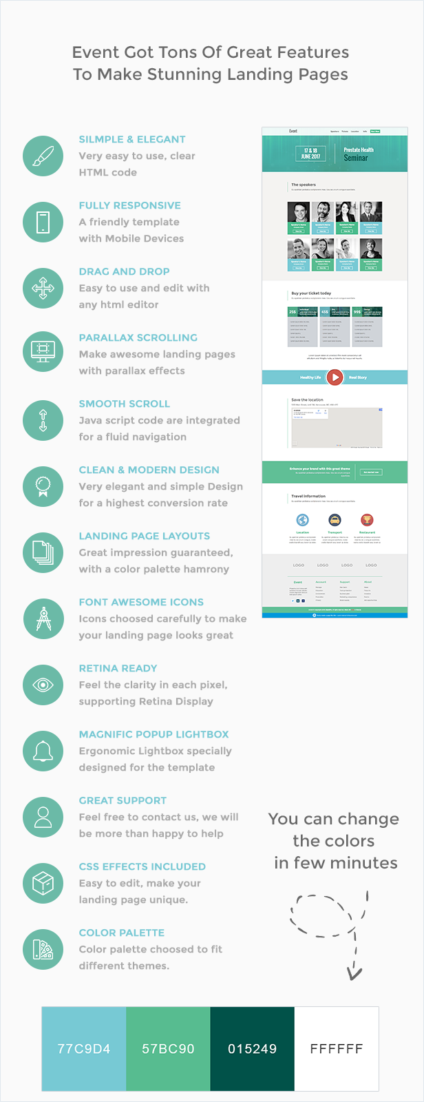 Event - HTML Landing Page Template - 1