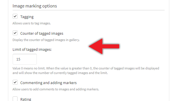 Tagged images counter plugin for Photo Selector - 1