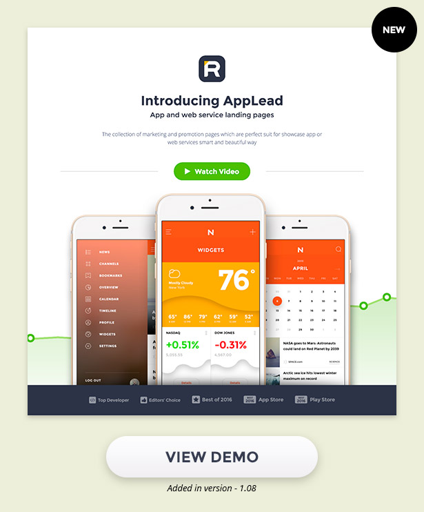 AppLead - App Landing Pages